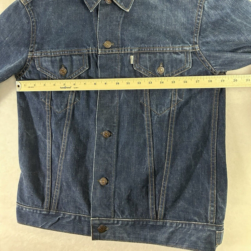 RARE Levi's White Tab 'Big E' Type 3 Vintage 60's/70's Denim Trucker Jean Jacket - Picture 5 of 15